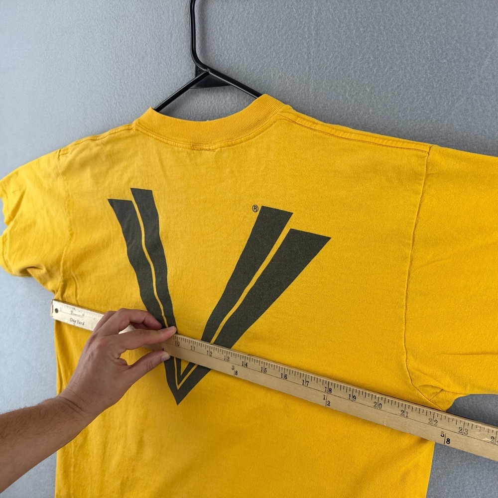 Vintage Vanderbilt University Shirt Mens Large Yellow Single Stitch 90s USA - Picture 12 of 16